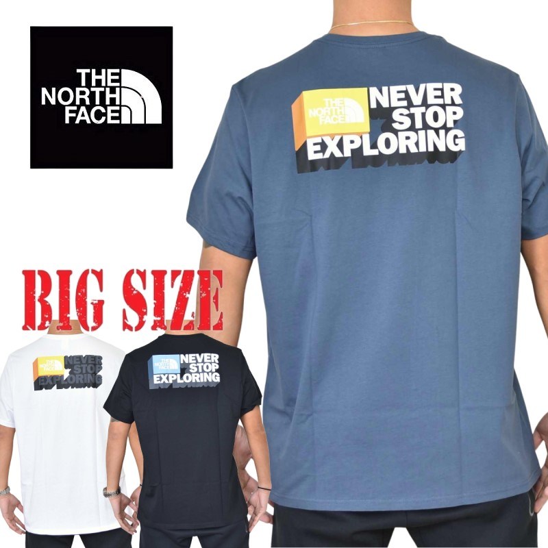 ノースフェイス 大きいサイズ メンズ 半袖 ロゴプリント Tシャツ NSE Graphic HALF DOME EUライン 海外モデル 黒 白 黄色 XL XXL XL XXL THE NORTH FACE