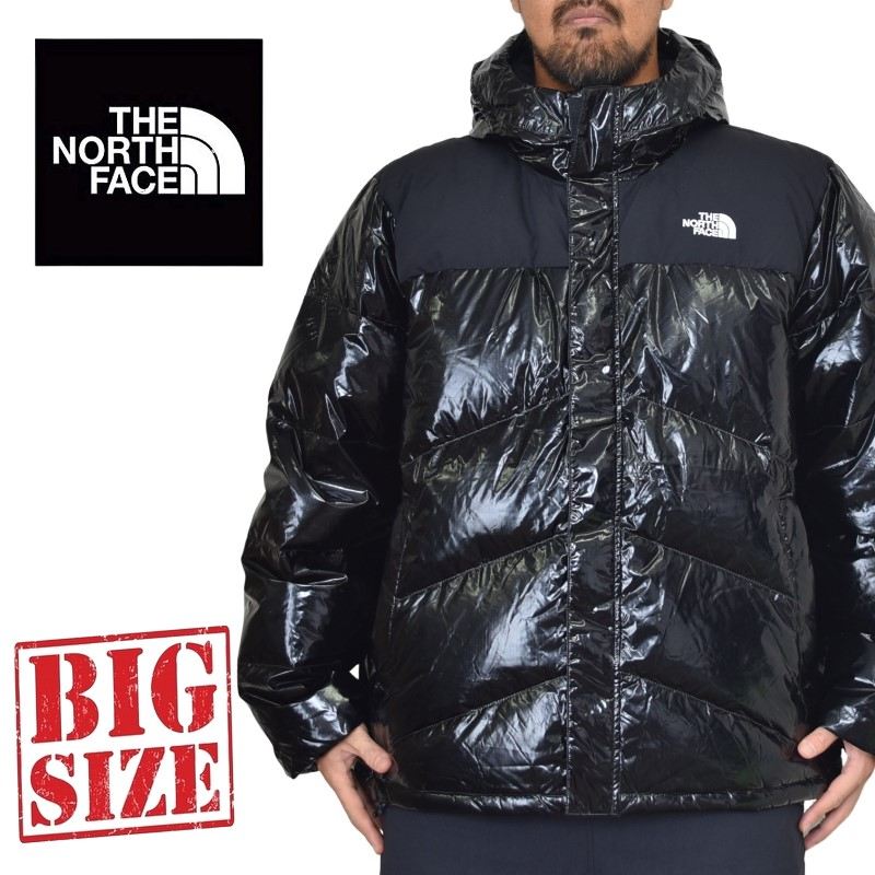 ノースフェイス THE NORTH FACE ダウンジャケット フード エナメル 黒 ブラック BALHAM DOWN JACKET XXL 大きいサイズ メンズ あす楽