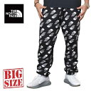 ノースフェイス 大きいサイズ メンズ スウェットパンツ ジョガー 総柄 PRINTED HALF DOME UX PANTS L XL XXL USAモデル THE NORTH FACE あす楽