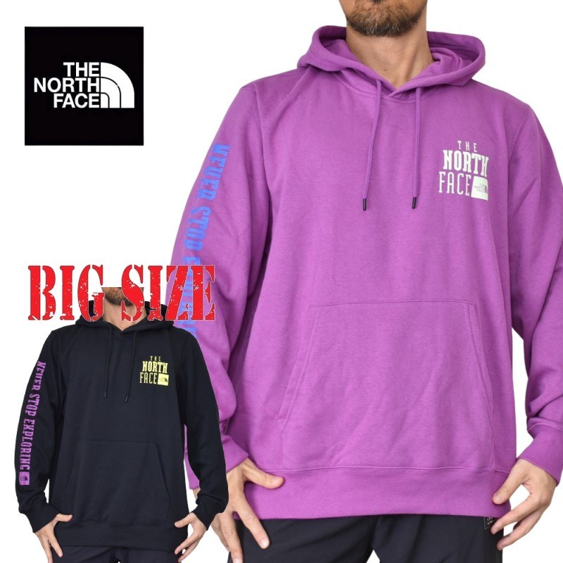 ノースフェイス 大きいサイズ メンズ プルオーバー パーカー 裏起毛 スウェット 黒 ブラック BRAND PROUD HOODIE XL XXL XXXL USAモデル THE NORTH FACE あす楽