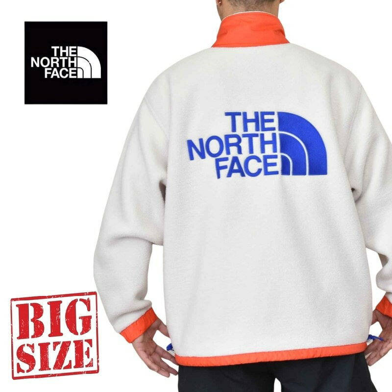 ノースフェイス 大きいサイズ メンズ ボアジャケット フリース フルジップ COLOR BLOCK Full Zip Soft Fleece Jacket XL USAモデル THE NORTH FACE あす楽