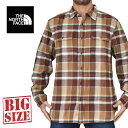 ノースフェイス ノースフェイス THE NORTH FACE チェック 長袖 シャツ ネルシャツ チェック柄 ARROYO FLANNEL USAモデル XL XXL 大きいサイズ メンズ あす楽