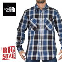 ノースフェイス ノースフェイス THE NORTH FACE チェック 長袖 シャツ ネルシャツ チェック柄 ARROYO FLANNEL USAモデル XL XXL 大きいサイズ メンズ あす楽