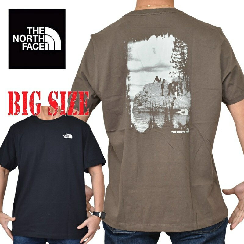 大きいサイズ メンズ ノースフェイス THE NORTH FACE 半袖 Tシャツ プリント Evolution Nature Exposure Short-Sleeve Tee USAモデル XL XXL XXXL