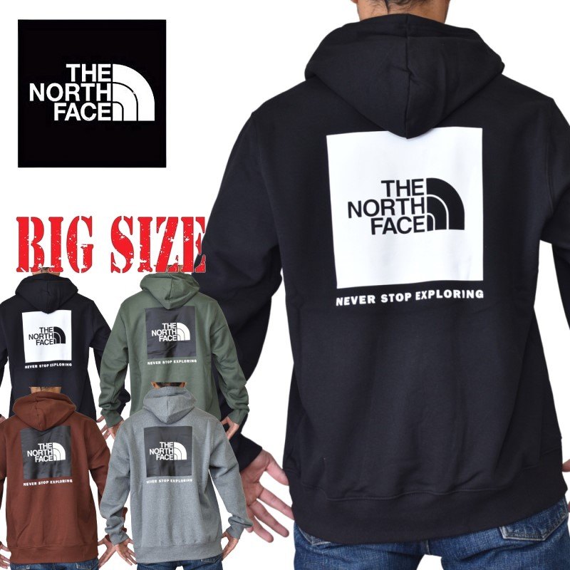 ノースフェイス パーカー 裏起毛 スウェット THE NORTH FACE プルオーバー 黒 ネイビー XL XXL 海外モデル 大きいサイズ メンズ あす楽