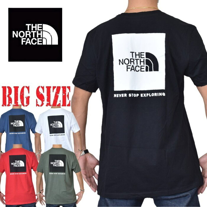 ノースフェイス 半袖 Tシャツ ロゴ プリント 海外モデル ハーフドーム XL XXL THE NORTH FACE HALF DOME 黒 ネイビー 大きいサイズ メンズ [M便 1/1]