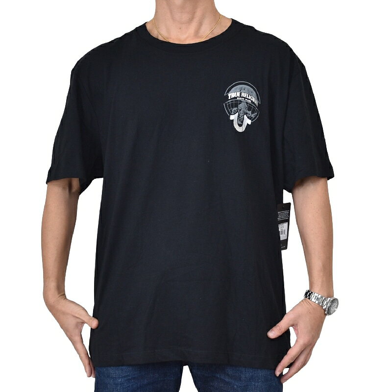 大きいサイズ メンズ TRUE RELIGION トゥルーレリジョン globe logo tee 半袖Tシャツ グラフィック バックプリント XXXL