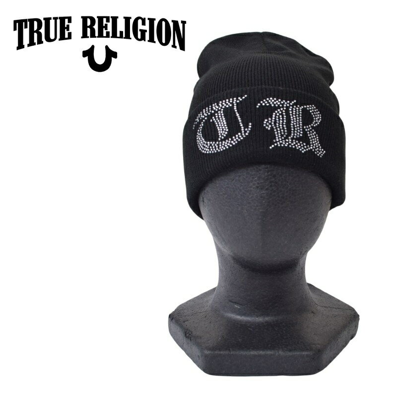 Beanie - TRUE RELIGION トゥルーレリジョン crystal logo beanie クリスタル ラインストーン ビーニー ニット帽子 メンズ レディース ユニセックス