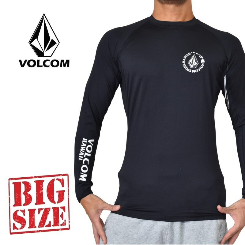 VOLCOM ボルコム 長袖 ラッシュガード 紫外線対策 水着 スイムウエア USAモデル XXL 大きいサイズ メンズ [M便 1/1]