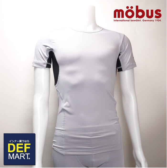 Rakuten - 【mobus モーブス】メンズ Tシャツ 丸首 半袖 ストレッチ素材 70165