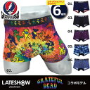 楽天デックスとエルのパンツ屋さん【LATESHOW 】ボクサー ブリーフ パンツ レイトショー14636300-800 GRATEFUL DEAD コラボ ブランド 送料無料 ラッピング無料 オシャレ カワイイ 誕生日 記念日 プレゼント 彼氏 父 男性 ギフト クリスマス バレンタイン 派手