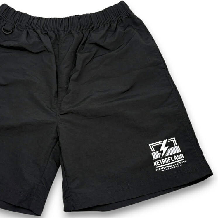 乐天商城 - 【RETROFLASH レトロフラッシュ】トータルテンボスのSUSHI☆BOYS着用 ナイロンショーツ LOGO dr3600 【M-XL】短パン 海パン 両用