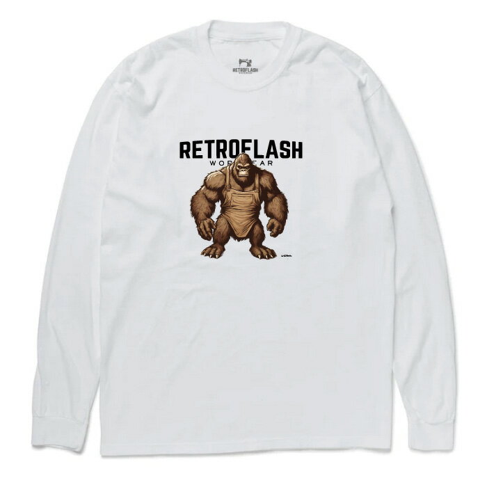 【RETROFLASH レトロフラッシュ】トータルテンボスのSUSHI☆BOYS着用 長袖 Tシャツ【BROWN KONG】dr1009