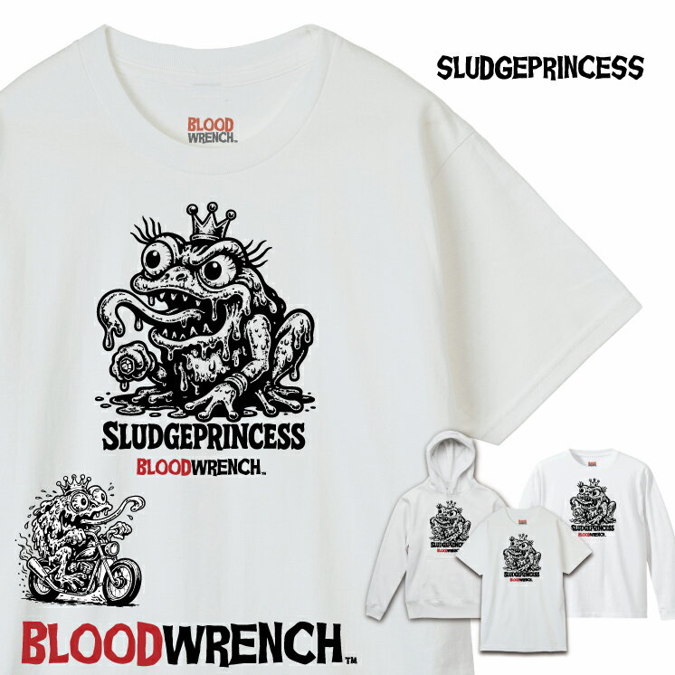 Rakuten - 【BLOODWRENCH ブラッドレンチ】グラフィック 半袖 Tシャツ ロンT パーカー bw-002 SLUDGEPRINCESS【キッズ、レディースあり】
