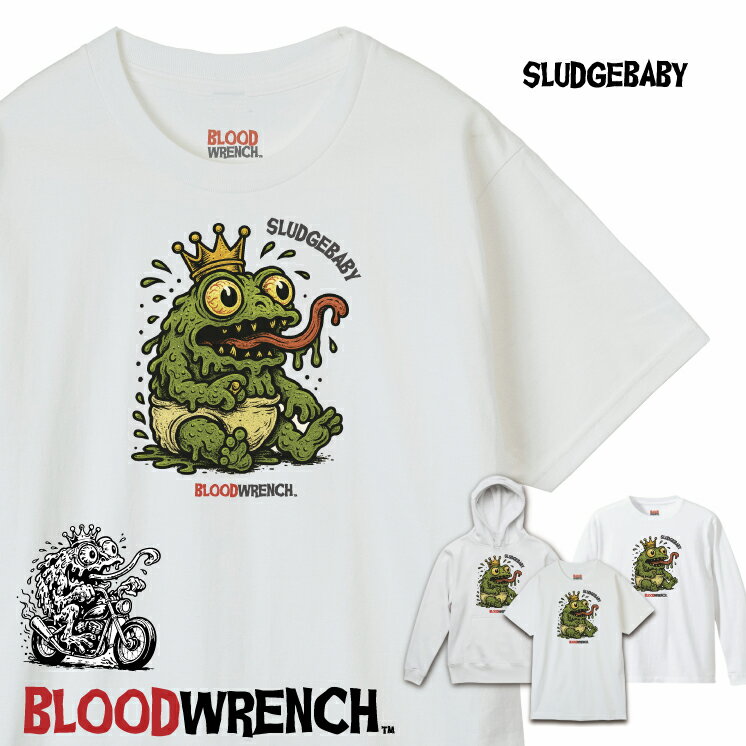 Rakuten - 【BLOODWRENCH ブラッドレンチ】グラフィック半袖 Tシャツ ロンT パーカー bw-014 SLUDGEBABY【キッズ、レディースあり】