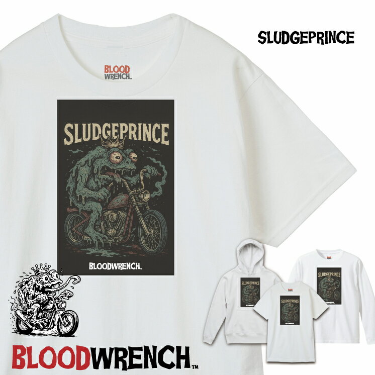 Rakuten - 【BLOODWRENCH ブラッドレンチ】グラフィック半袖 Tシャツ ロンT パーカー bw-102 SLUDGEPRINCE MOTOR2【キッズ、レディースあり】