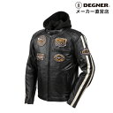 デグナー DEGNER【公式】レザー ジャケット メンズ 秋冬用 ブラック M-2XL 23WJ-6【無料ラッピング】