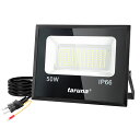 【即納】送料無料 1台 LED投光器 50W 500W相当 防犯ライト 昼光色 6000K 薄型 LED 作業灯 IP66 防水 コンセント式 LED 投光器 屋外 85-120V適用 広角ライト 自由回転 高輝度 省エネ 庭 駐車場 玄関灯 廊下 町内の防犯 1年保証 PSE
