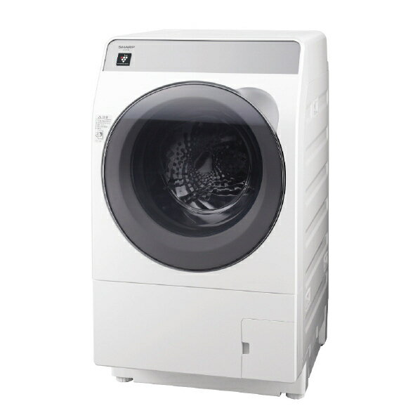 シャープ ES-K10B-WL 【左開き】10．0kgドラム式洗濯乾燥機 クリスタルホワイト ESK10BWL（納期目安1-2週間〜）配送…