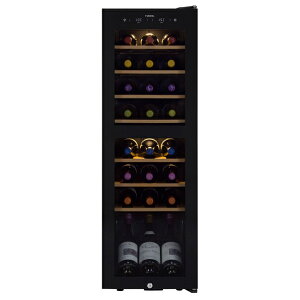 【フラッシュクーポン対象】さくら製作所 ワインセラー (24本収納) FURNIEL ピュアブラック SAB90GPB (右開き) SAB-90G-PB ※配送エリアは基本設置無料! (納期目安1-2週間程度:配達日程お打ち合わせ) 赤ワインと白ワインを個別の温度で保管できます