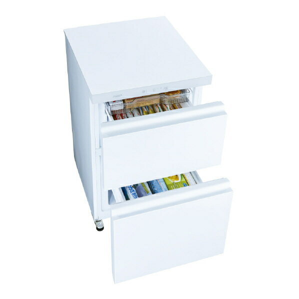 AQUA AQF-GD10M(W)　 100L 引き出しタイプフリーザー クールキャビネットEX クリスタルホワイト AQFGD10MW　（納期目安：1-2週間〜）※配送設置：最寄の商品センターよりお伺い致します。[※サービスエリア外は佐川急便にて手配]のサムネイル