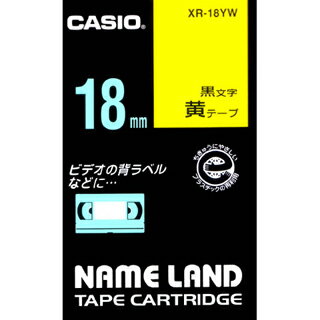 CASIO JVI NAMELAND l[he[viX^_[h^Cvj Fe[v  18mm~8m XR-18YWiXR18YWj