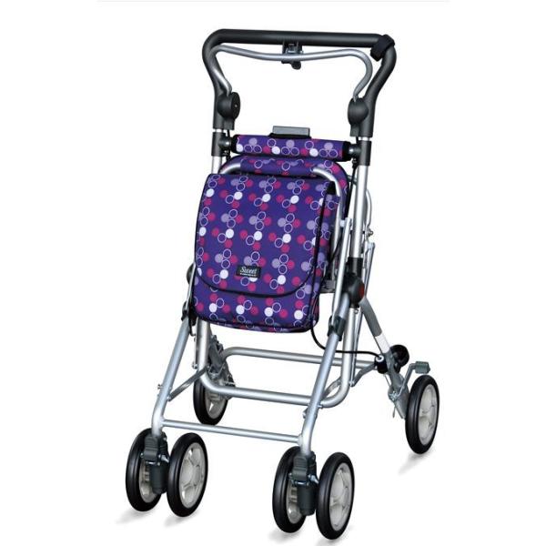 シルバーカー スイートレイ パープル 須恵廣工業 (介護商品) (321126) ※メーカー (ウェルファン) 直送