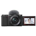 ★お買い得品★SONY デジタル一眼カメラ・パワーズームレンズキット VLOGCAM ZV-E10L ブラック ZV-E10L B (メーカー注文品)