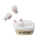 ラディウス 猫のかたちの完全ワイヤレスイヤフォン NEKO true wireless earphones シロ HP-C28BTW(納期目安1-2週間)(2)