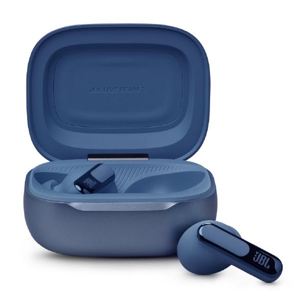 JBL 完全ワイヤレスイヤフォン JBL LIVE BEAM 3 ブルー JBLLIVEBEAM3BLU (納期目安2-3週間) ※正規代理店