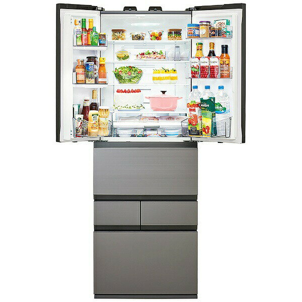 ★お買い得品★5年間自然故障長期安心保証付 東芝 508L 6ドア冷蔵庫 VEGETA アッシュグレージュ GR-Y510FZ (ZH) ※配送エリア内送料標準設置無料 GRY510FZZH