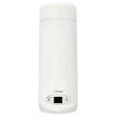 【フラッシュクーポン対象】ドリテック 沸かせる温調ボトル (350ml) PO-166WT ホワイト PO166WT (納期目安3週間~)