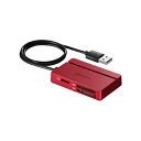 BUFFALO USB2.0 マルチカードリーダー/ライター レッド BSCR100U2RD (納期目安1-2週間)(2)