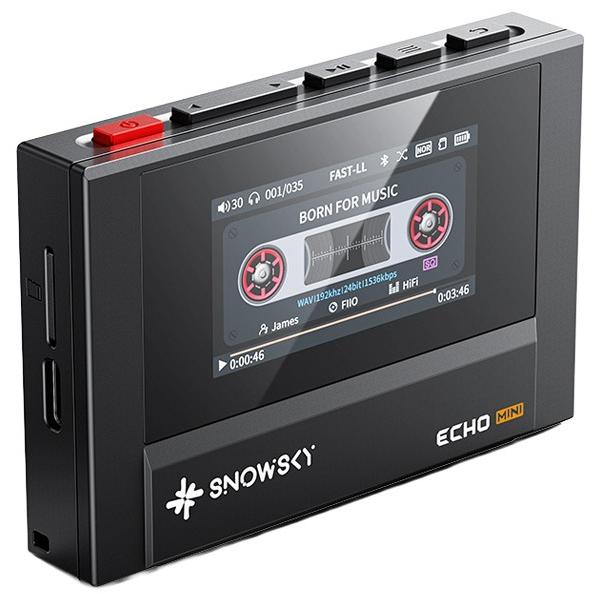 FIIO (フィーオ) Snowsky ECHO MINI FIO-SSEMINI-B ブラック FIOSSEMINIB (納期目安3週間~) カセットテープみたいなハイレゾプレーヤー