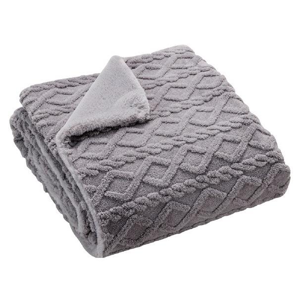 広電 電気かけしき毛布 (188×130cm) グレイ／無地 CWB551GHP (納期目安1-2週間)