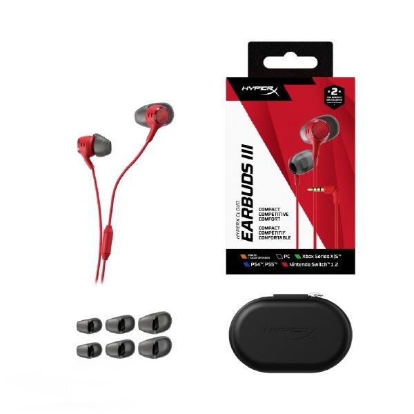 HYPERX ゲーミングイヤホン Cloud EarbudsIII 3.5mmステレオミニジャック接続 HXR-...
