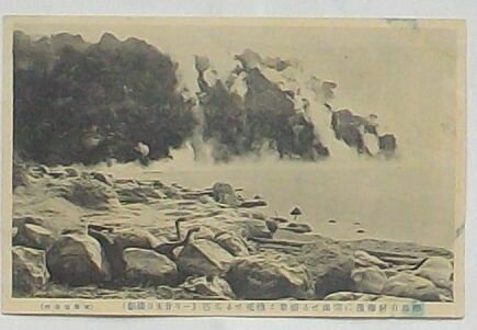 【中古】桜島有村海浜に突出せる溶岩と焼死せる馬匹　1月25日撮影(絵葉書)