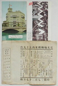 【中古】東京朝日新聞(絵葉書) 東京朝日新聞社全景・朝日機と東京朝日新聞社ほか