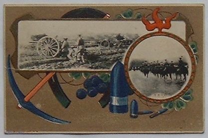 【中古】砲兵陣地・騎兵渡渉(絵葉書)