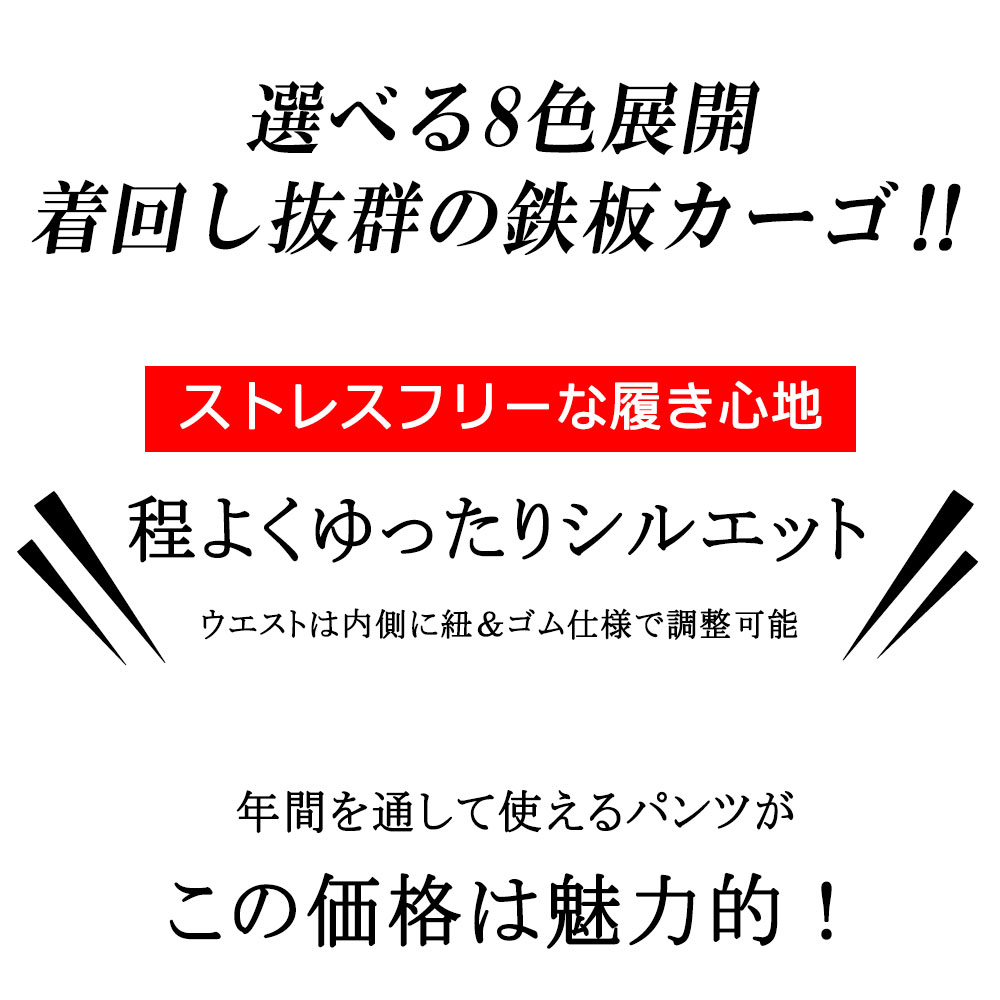 メンズ パンツ 大きいサイズ パンツ カーゴ チノパンツ M L 2L 3L 4L 5L XXL XXXL XXXXL ゆったり 黒 ブラック ベージュ カーキ チャコール 迷彩 カモ 大きめ ウエストゴム 年間定番 春 夏 秋 冬 ミリタリー 無地