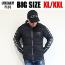LUXEAKMPLUS×roar リュクスエイケイエムプラス ゴルフ スリーブロゴ中綿ブルゾン プレゼント ロゴ lao-23047r BLACK