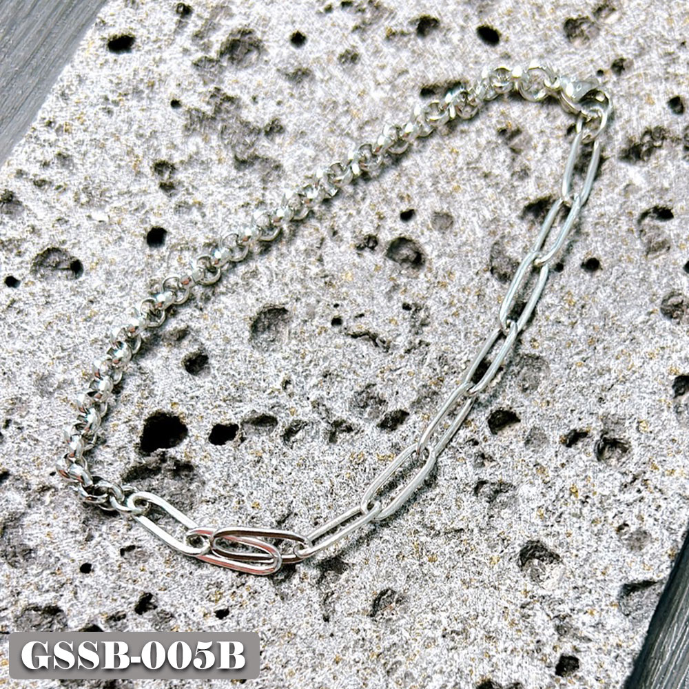 DEKEEʥǥ˳ŷԾŹ㤨Stainless Steel Bracelet SILVERGSSB-005Bۡåƥ쥹 ֥쥹å С  ǥѿӤ˶ ˥å ڥб ץפβǤʤ770ߤˤʤޤ