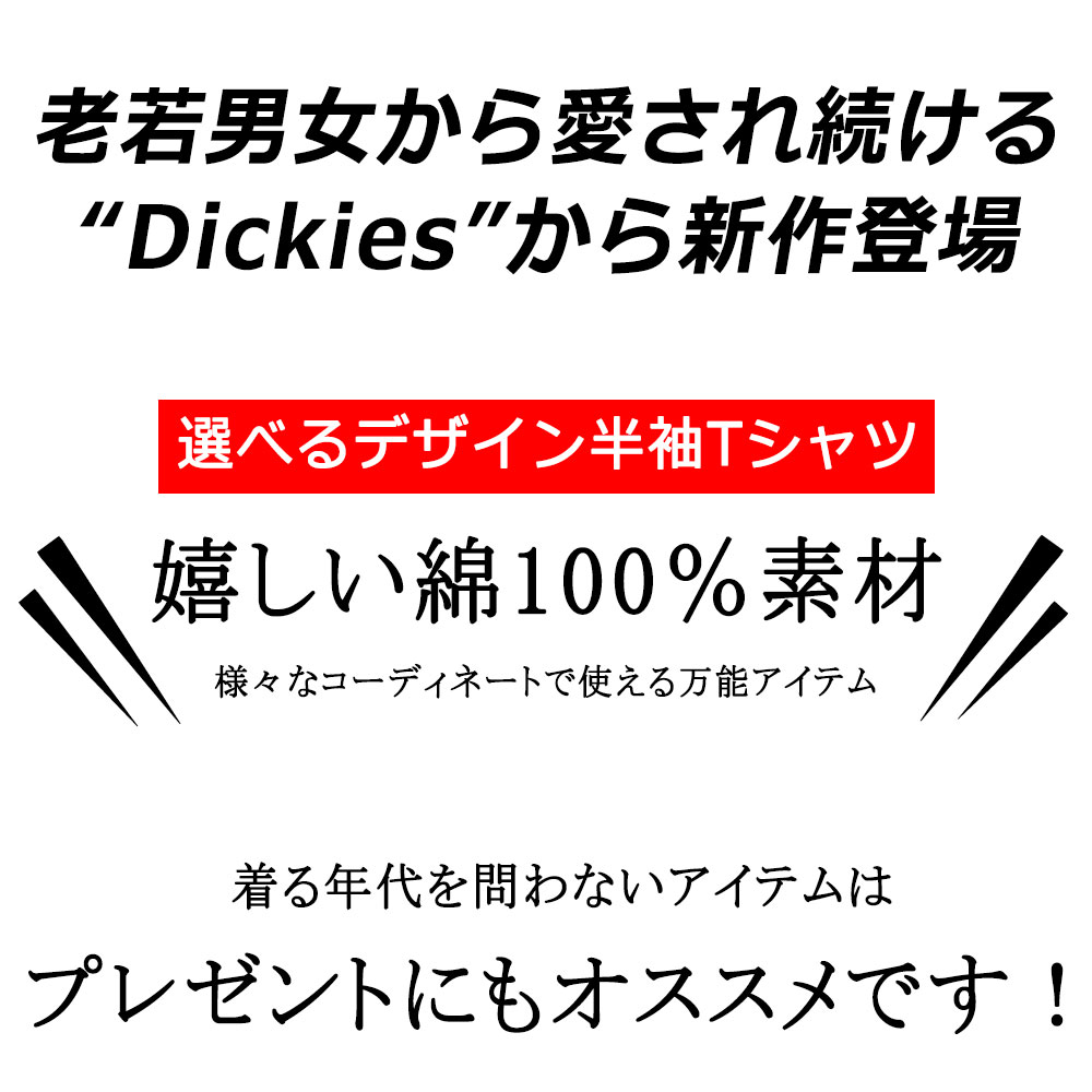 メンズ ブランド Dickies ディッキーズ Tシャツ 半袖 綿100％ バックプリント 胸ポケット付き M L LL オーバーサイズ ビックシルエット プリント ワンポイント プリント レディース ユニセックス ペア オススメ 春 秋 冬