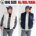 JOTT ジョット 大きいサイズ メンズ ブランド アウター ダウン ベスト ボア リバーシブル XL XXL XXXL 2L 3L 4L 5L ネイビー アイボリー ダウンベスト 防風 防寒 アメカジ ストリート 国内正規…