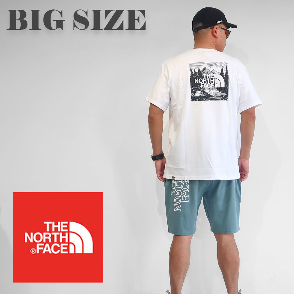 THE NORTH FACE ノースフェイス メンズ 大きいサイズ Tシャツ ブランド 半袖 XL XXL 2L 3L 4L 白 ブラック レッド ホワイト 新作 トレッキング アウトドア シンプルロゴ Uネック 丸襟 丸首 カットソー 大人 30代 40代 50代 NF0A2ZXE