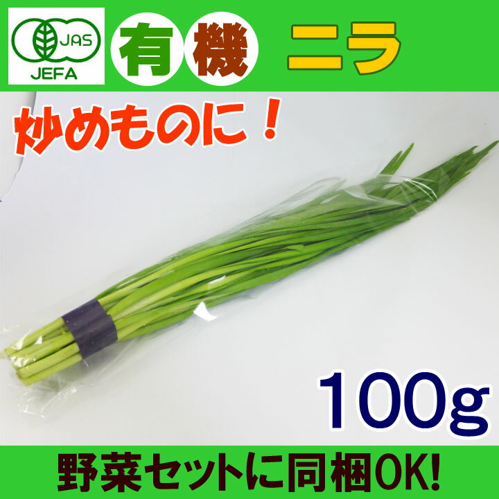 オーガニック 有機 ニラ 100g 無農薬 にら 有機野菜 炒め物に！