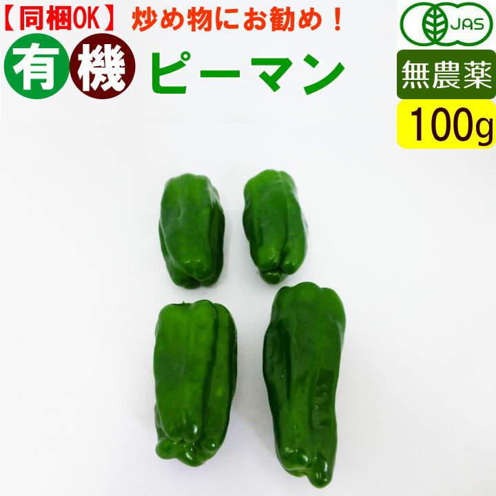 有機 ピーマン 100g 無農薬 有機野菜 オーガニック 国産