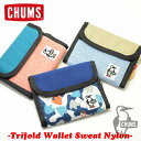 チャムス トートバッグ レディース 【ネコポス対応】CHUMS Trifold Wallet Sweat Nylon トリフォルドウォレットスウェットナイロンCHUMS チャムス バック 財布 コインケース トートバック ショルダー リュック メンズ レディース 店舗