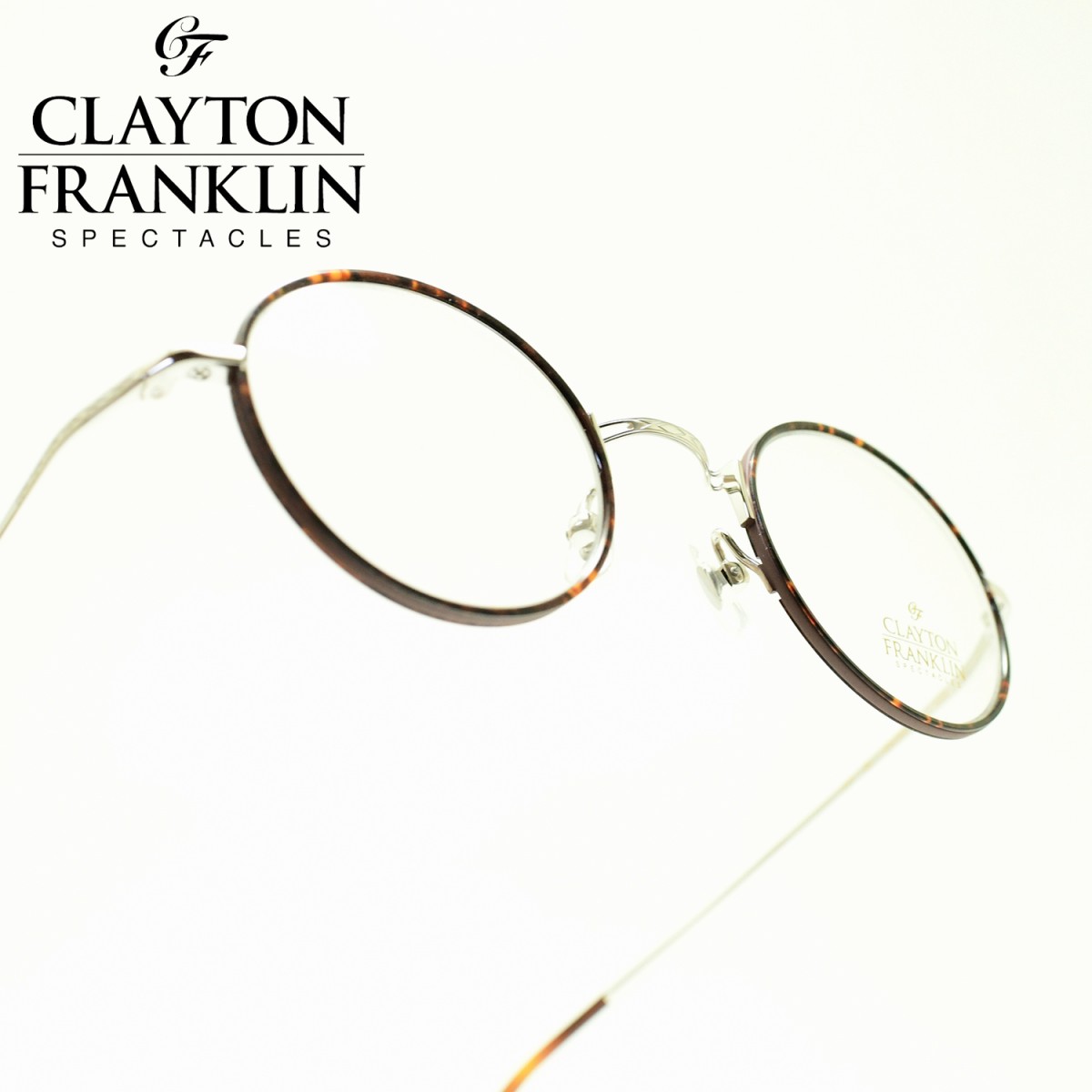 クレイトンフランクリン メガネ メンズ CLAYTON FRANKLIN クレイトンフランクリン636 SL（シルバー/デモレンズ）メガネ 眼鏡 めがね メンズ レディース おしゃれブランド 人気 おすすめ フレーム 流行り 度付き　レンズ