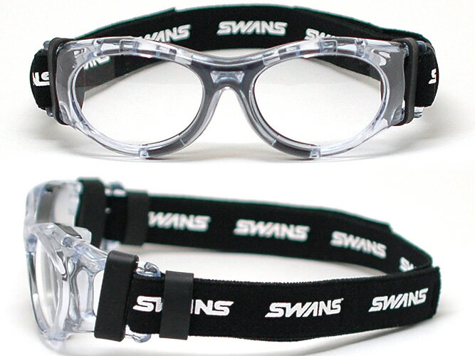 スワンズ【SWANS】度付き対応スポーツ用ゴーグルNEW EYEGURD（アイガード）SVS-700N-BLACK※Kid'sサイズ子供用※（クリア/ブラック）【ASTM F803-11 規格適合品】【世界スカッシュ連盟承認】